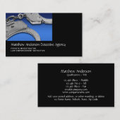 私立探偵の法の執行 名刺 (正面/裏面)