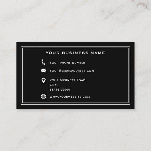 私立探偵の虫眼鏡 名刺 (裏面)