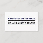 私立探偵はっきりした探偵 名刺 (正面)