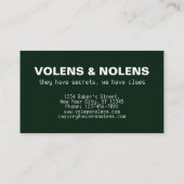 私立探偵カおもしろいスタブル 名刺 (裏面)