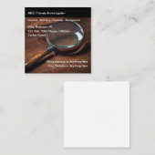 私立探偵サービス スクエア名刺 (正面/裏面)