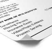 私立探偵デザイン，私立探偵 ポスター (角)