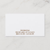 私立探偵ビジネスカード 名刺 (裏面)