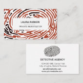 私立探偵フィンガープリント 名刺 (正面/裏面)