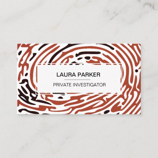 私立探偵フィンガープリント 名刺 (正面)
