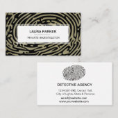私立探偵フィンガープリント 名刺 (正面/裏面)