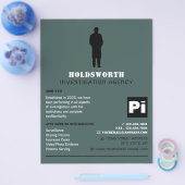 私立探偵ロゴ チラシ (シングル)