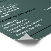 私立探偵ロゴ ポスター (角)