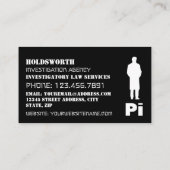 私立探偵ロゴ 名刺 (裏面)