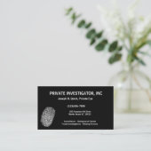 私立探偵調査士名刺 名刺 (スタンド正面)