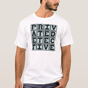 私立探偵、刑事 Tシャツ