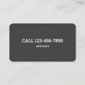 私立探偵 名刺 (裏面)