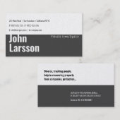 私立探偵 |探偵 名刺 (正面/裏面)