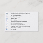 私立探偵 |探偵 名刺 (裏面)