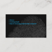 私立探偵 |探偵 名刺 (裏面)