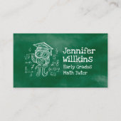 私立数学の家庭教師 – 初期の成績、初等 名刺 (正面)