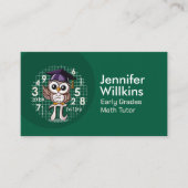 私立数学の家庭教師 – 初期の成績、初等 名刺 (正面)