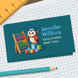 私立数学の家庭教師 – 初期の成績、初等 名刺