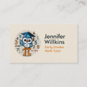 私立数学の家庭教師 – 初期の成績、初等 名刺 (正面)