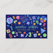 私立数学教師 – 初等成績、初等授業 名刺 (正面)