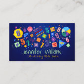 私立数学教師 – 初等成績、初等授業 名刺 (正面)