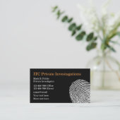 私立調査員の指紋テーマ 名刺 (スタンド正面)