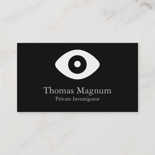 私立調査員の目 名刺 (正面)