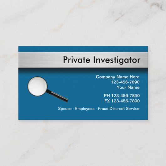 私立調査士名刺 名刺 (正面)