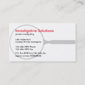 私立調査士名刺 名刺 (正面)