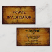 私立調査士名刺 名刺 (正面/裏面)