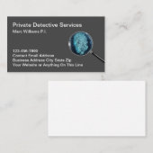 私立調査官及びセキュリティビジネスカード 名刺 (正面/裏面)