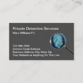 私立調査官及びセキュリティビジネスカード 名刺 (正面)