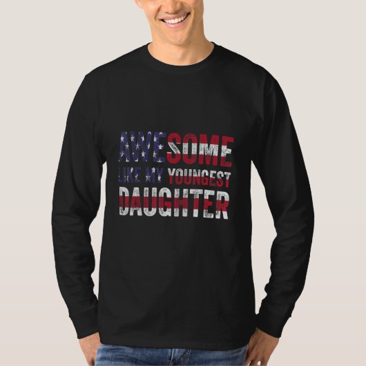 私素晴らしの末の娘とモーテ父のィのように Tシャツ (正面)