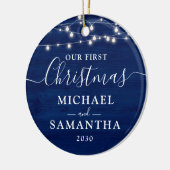 私素朴たちの初めてのクリスマスのカスタマイズ組合 セラミックオーナメント (左)