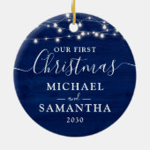 私素朴たちの初めてのクリスマスのカスタマイズ組合 セラミックオーナメント (裏面)