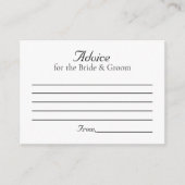 私素朴はBBQを結婚す アドバイスカード (正面)