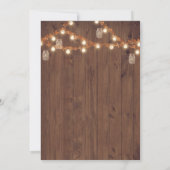 私素朴はBBQメーソンジャー招待状 招待状 (裏面)