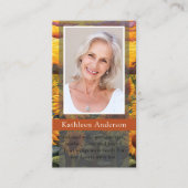 私考えのキルティングひまわりメモリアルカード コーリングカード (正面)