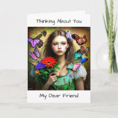 私考えの友よ親愛り カード (正面)