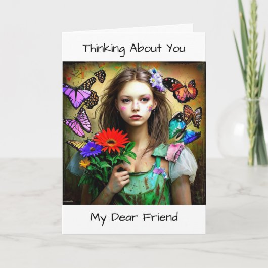 私考えの友よ親愛り カード (正面)