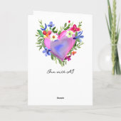 私考えの友人 |かわいらしフローラ カード (裏面)