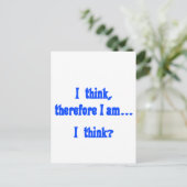 私考えはそれゆえ…I 考え  ポストカード (スタンド正面)