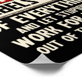 私考えはのレーベルを受け取る時警告間だ ポスター (角)