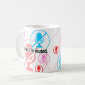 私考えはミュートだ。 コーヒーマグカップ (正面左)