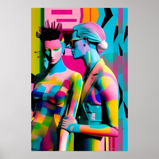 私考えは今は一人でKen Gage Retrowave ポスター (正面)