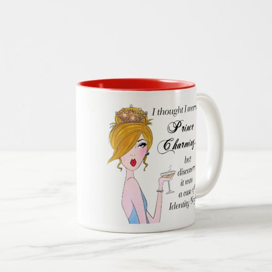 「私考えは結婚した君主魅力的だが…」 2-T ツートーンマグカップ (正面右)