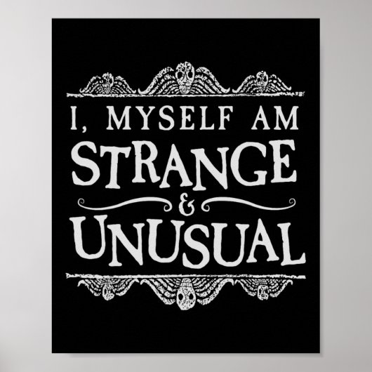 私自身が奇妙で珍しいおもしろいハロウィーン ポスター (正面)