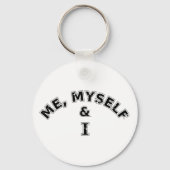 私自身と私のタイポグラフィ キーホルダー (正面)