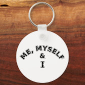 私自身と私のタイポグラフィ キーホルダー (正面)