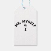 私自身と私のタイポグラフィ ギフトタグ (正面)